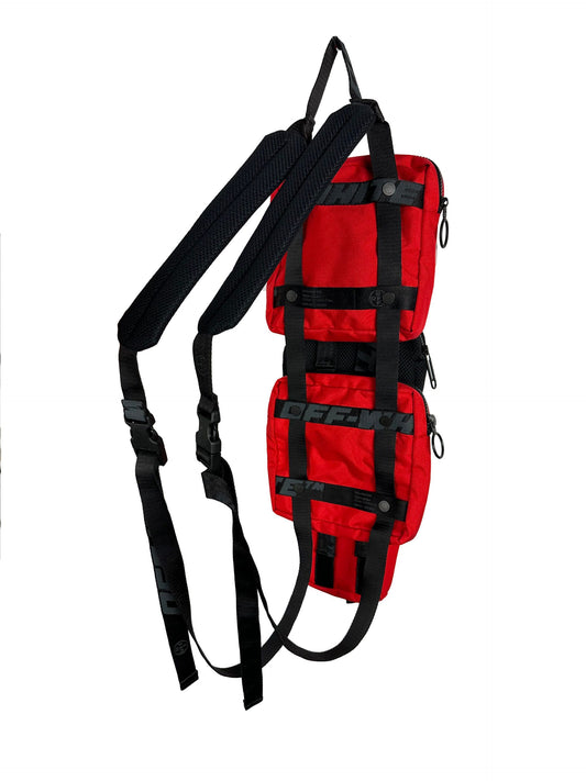 Black Nylon Men Backpack