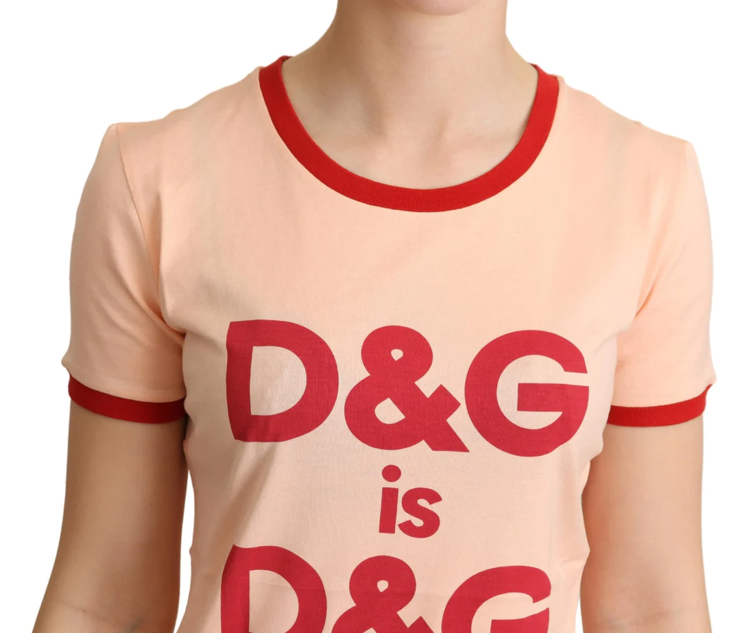 Pink Cotton Women T-Shirt