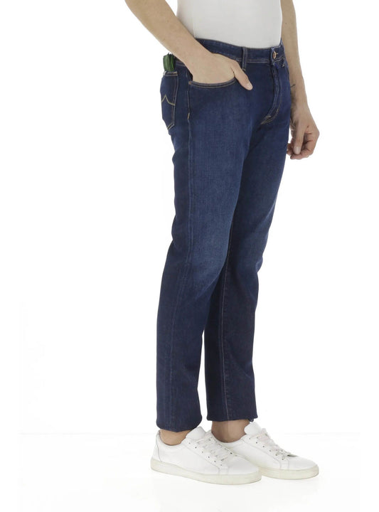 Blue Cotton Men Jeans