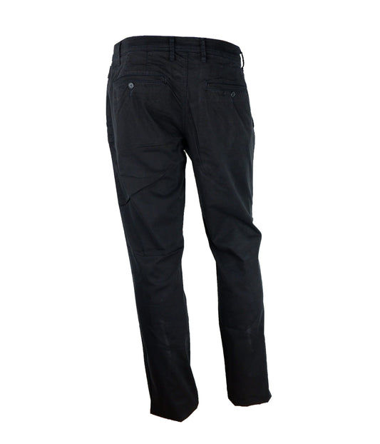 Black Cotton Men Pant
