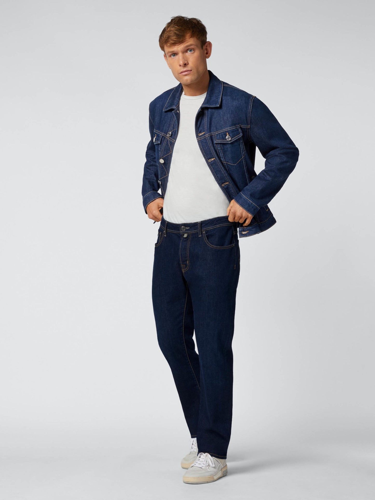 Blue Cotton Men's Jean