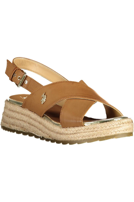 Brown Eco Leather Women Sandal
