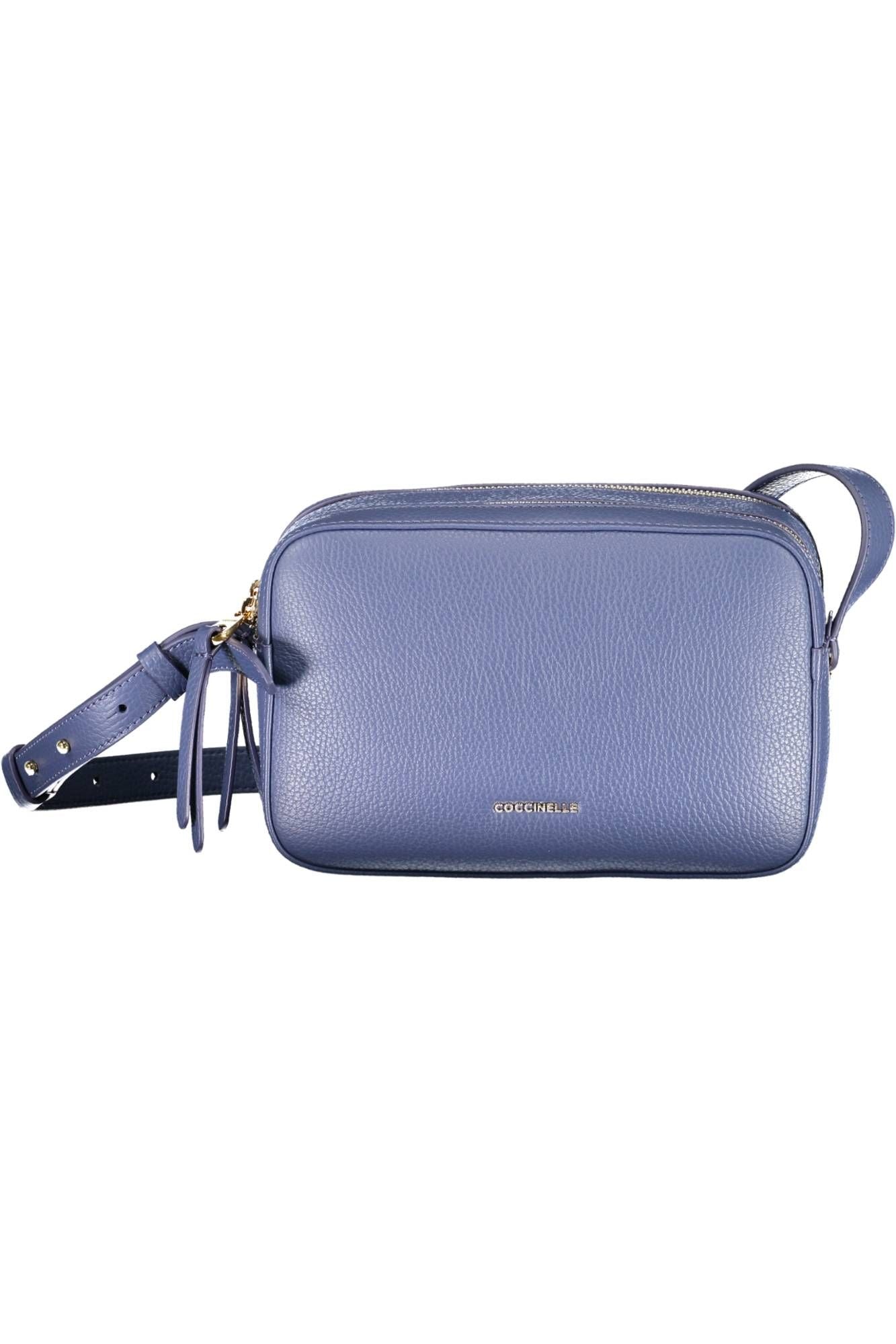 Blue Leather Women Handbag