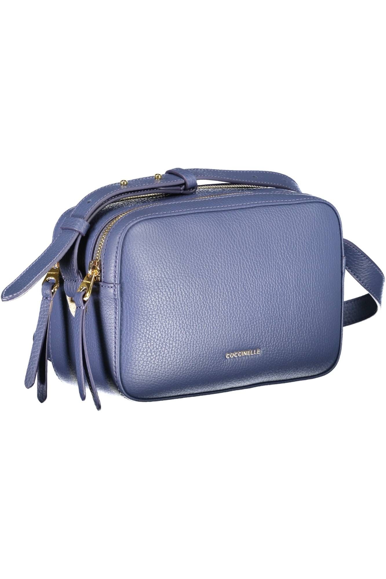 Blue Leather Women Handbag