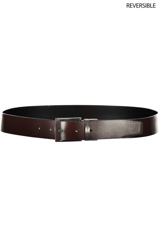 Black Leather Men Belt