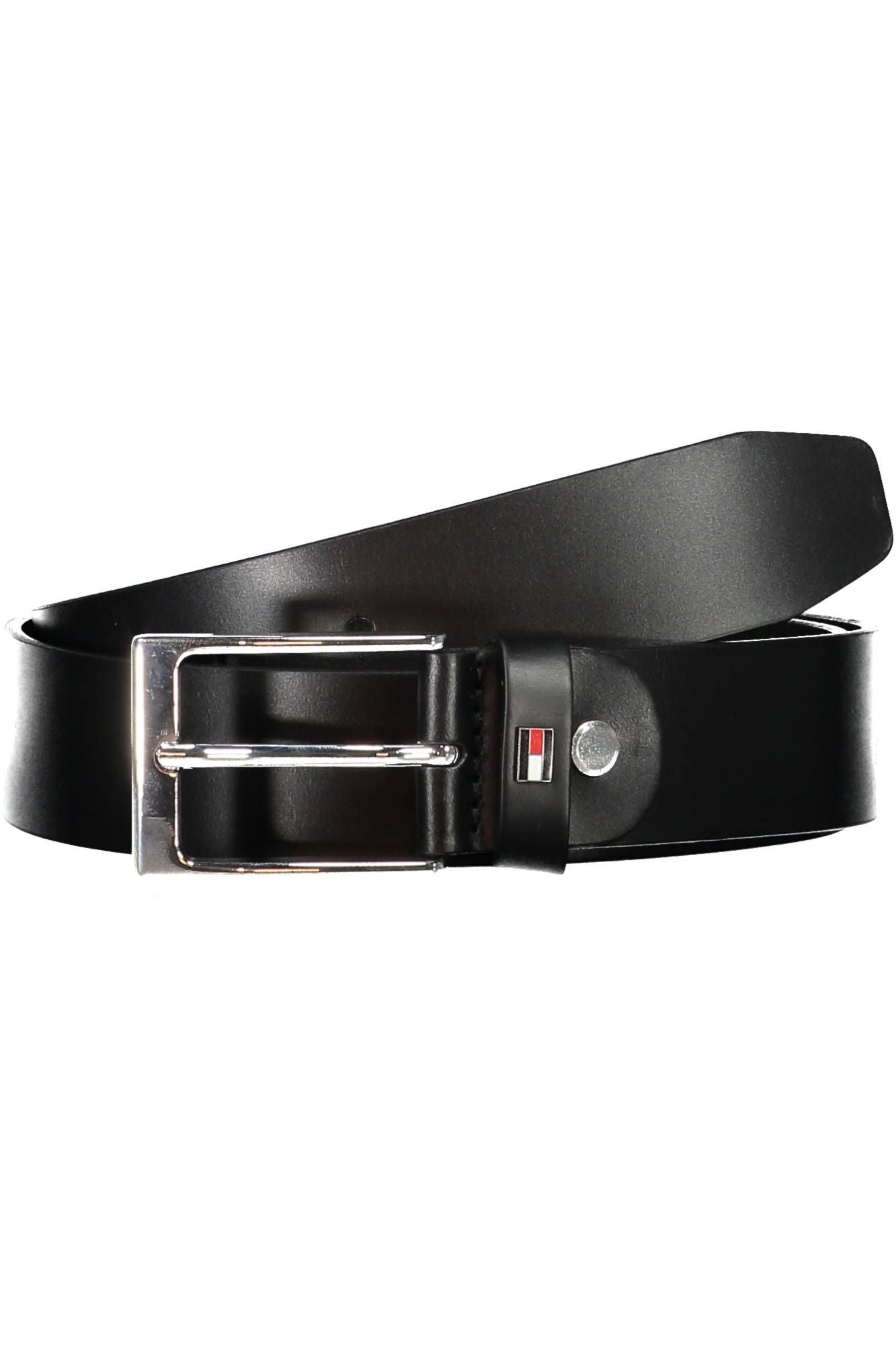Black Leather Men Belt