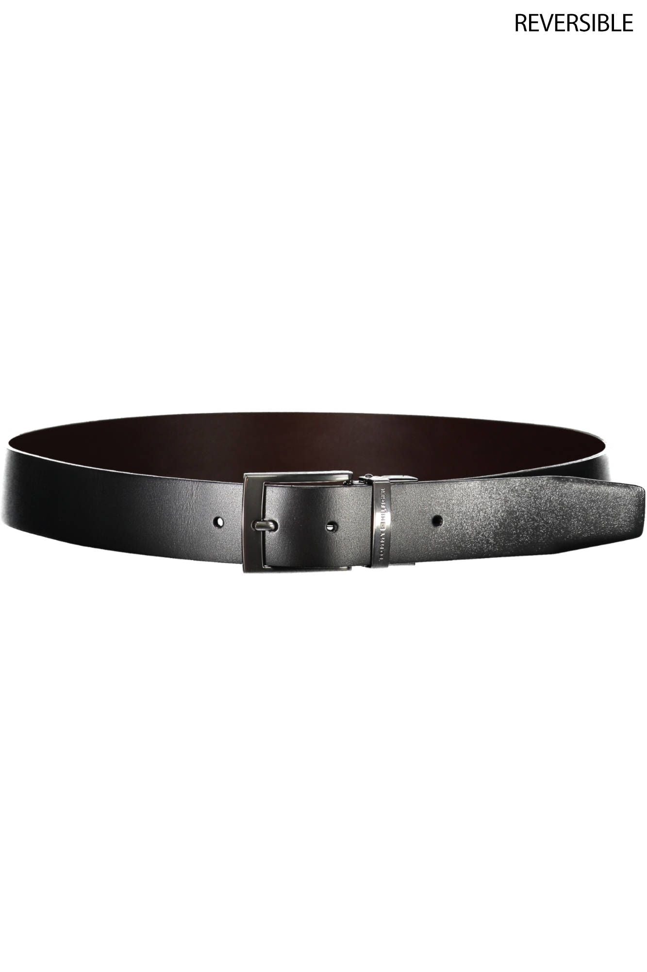 Black Leather Men Belt