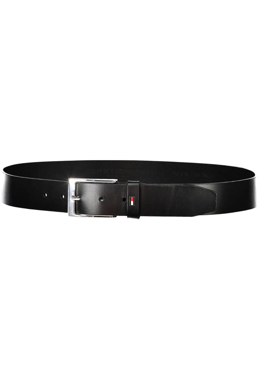 Black Leather Men Belt