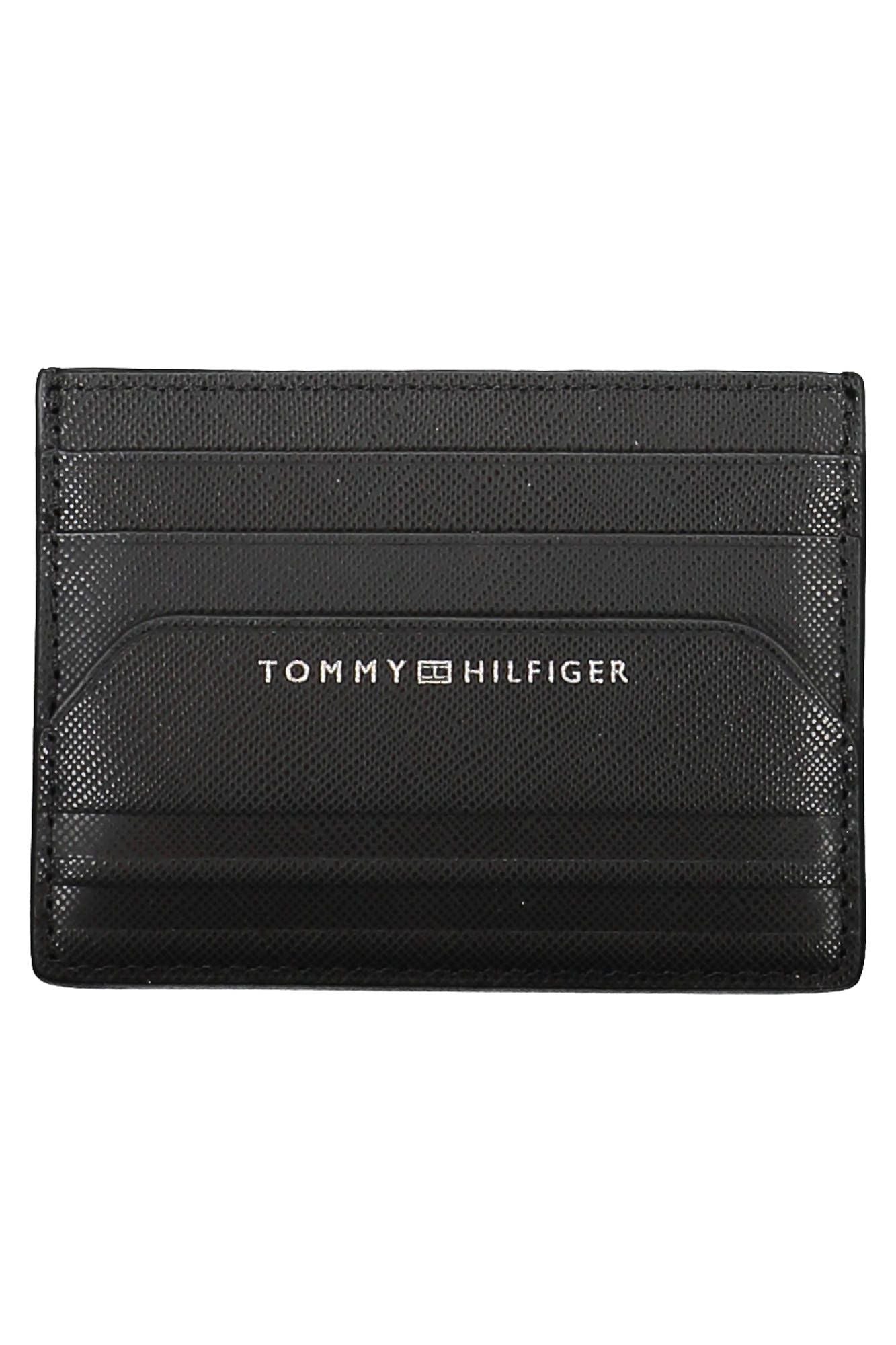 Black Leather Men Card Holder