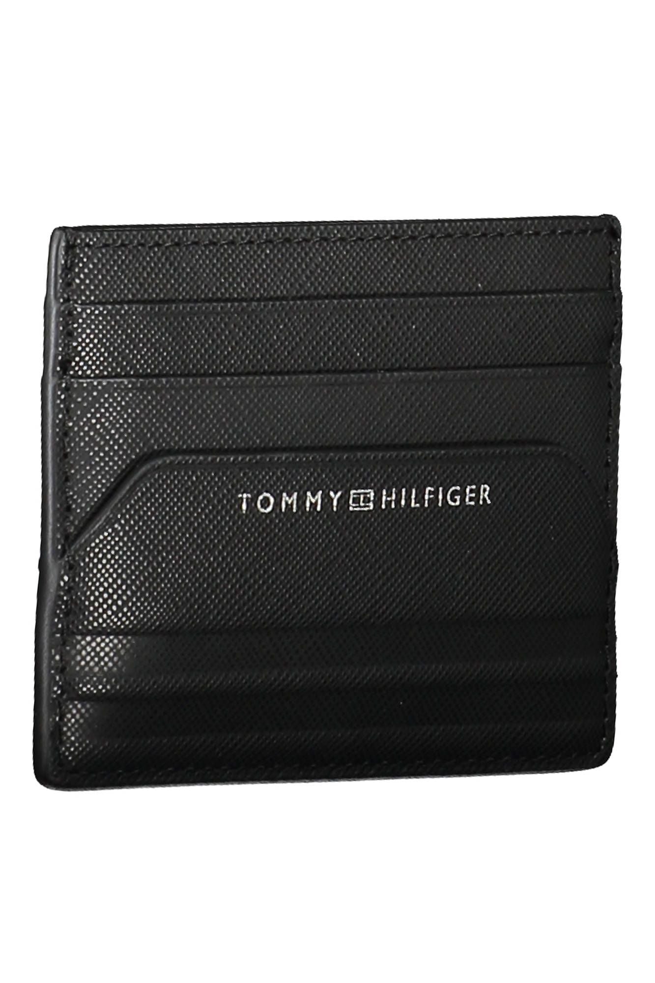 Black Leather Men Card Holder