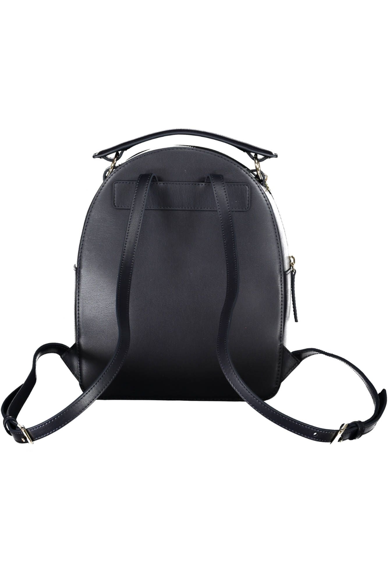 Blue Polyurethane Women Backpack