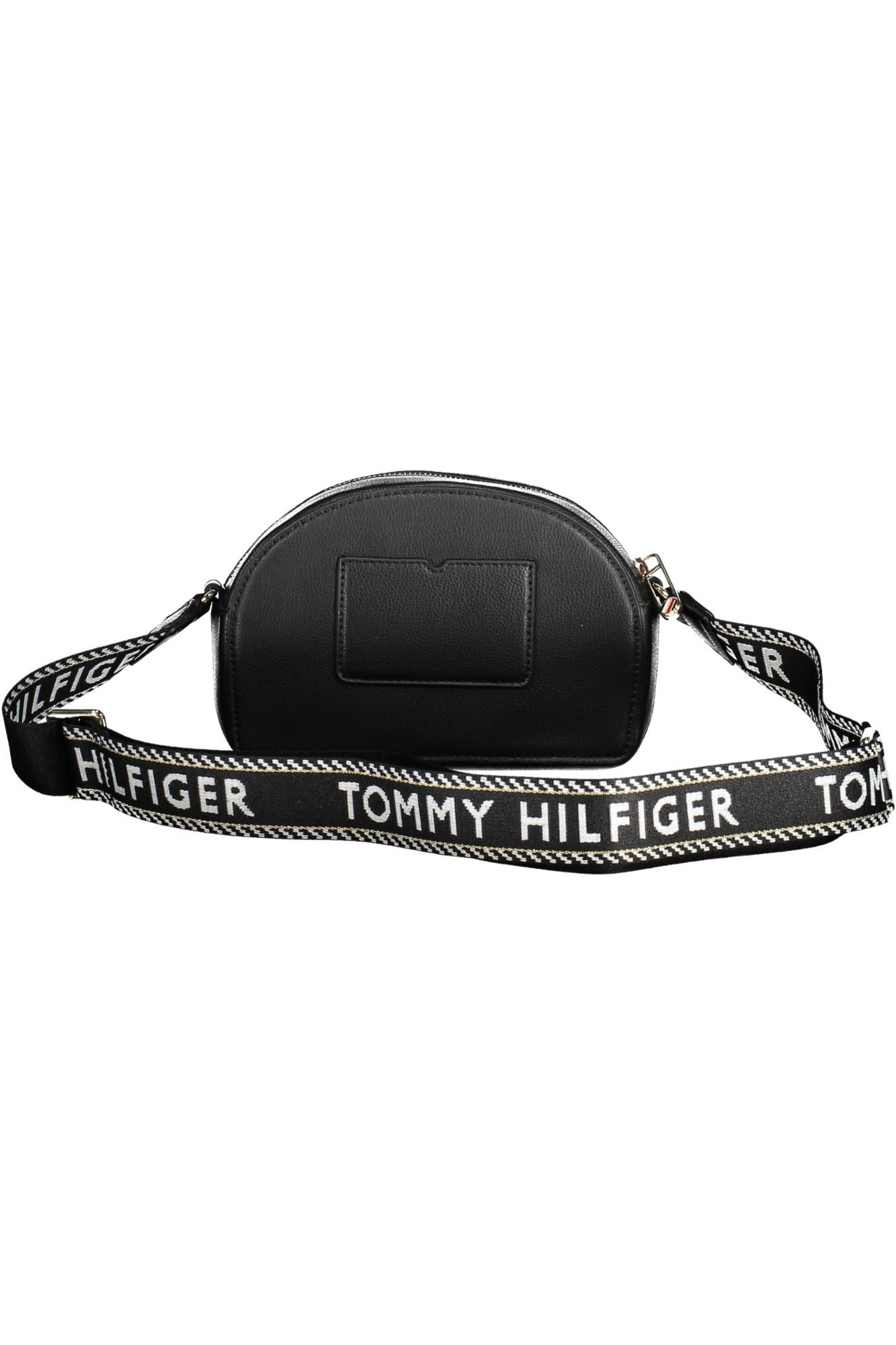 Black Polyester Women Handbag