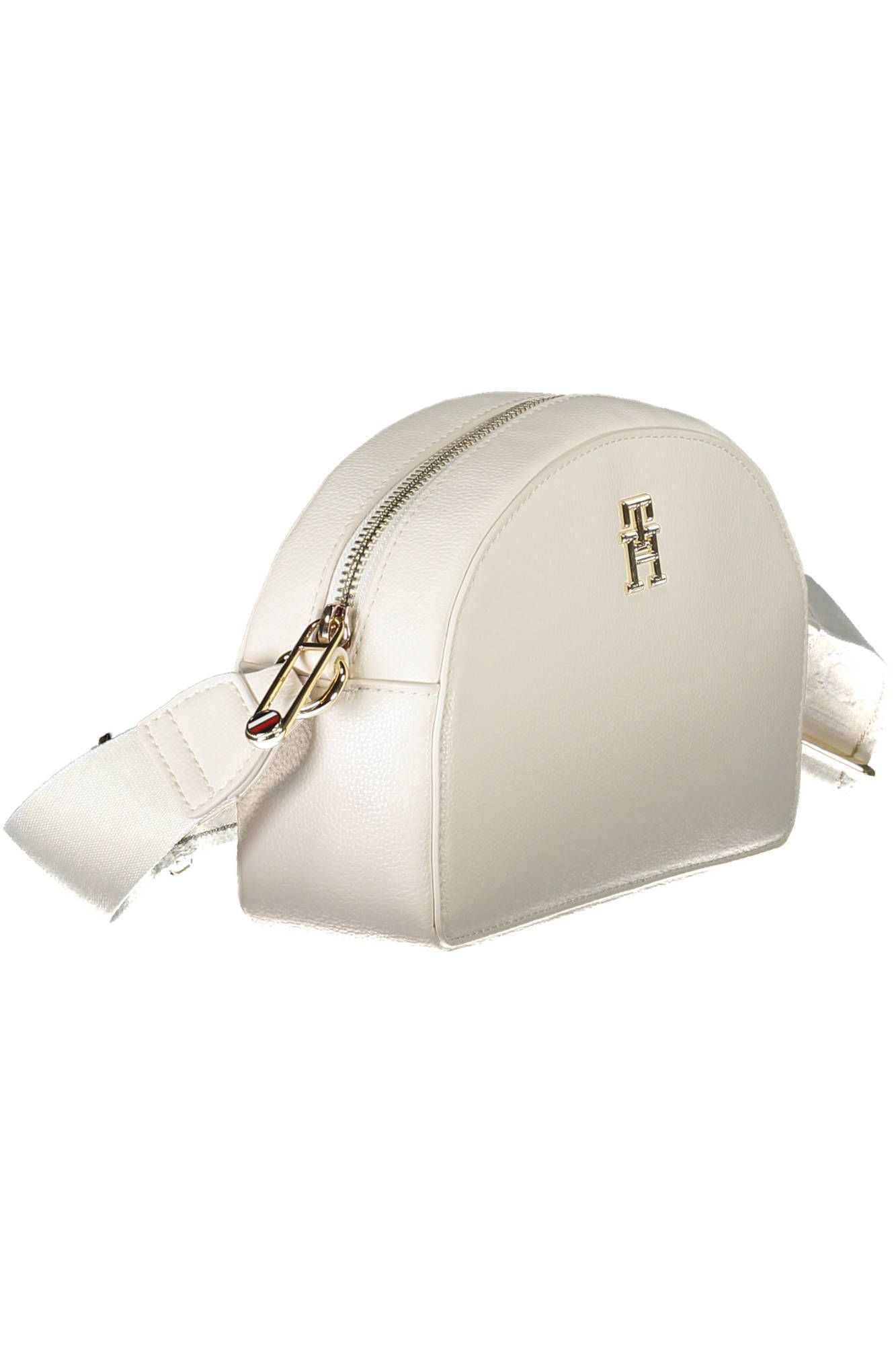 White Polyester Women Handbag