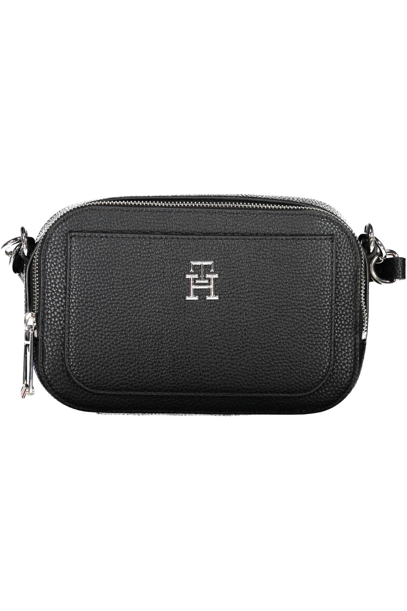 Black Polyurethane Women Handbag