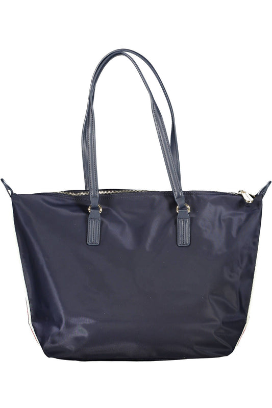 Blue Nylon Women Handbag