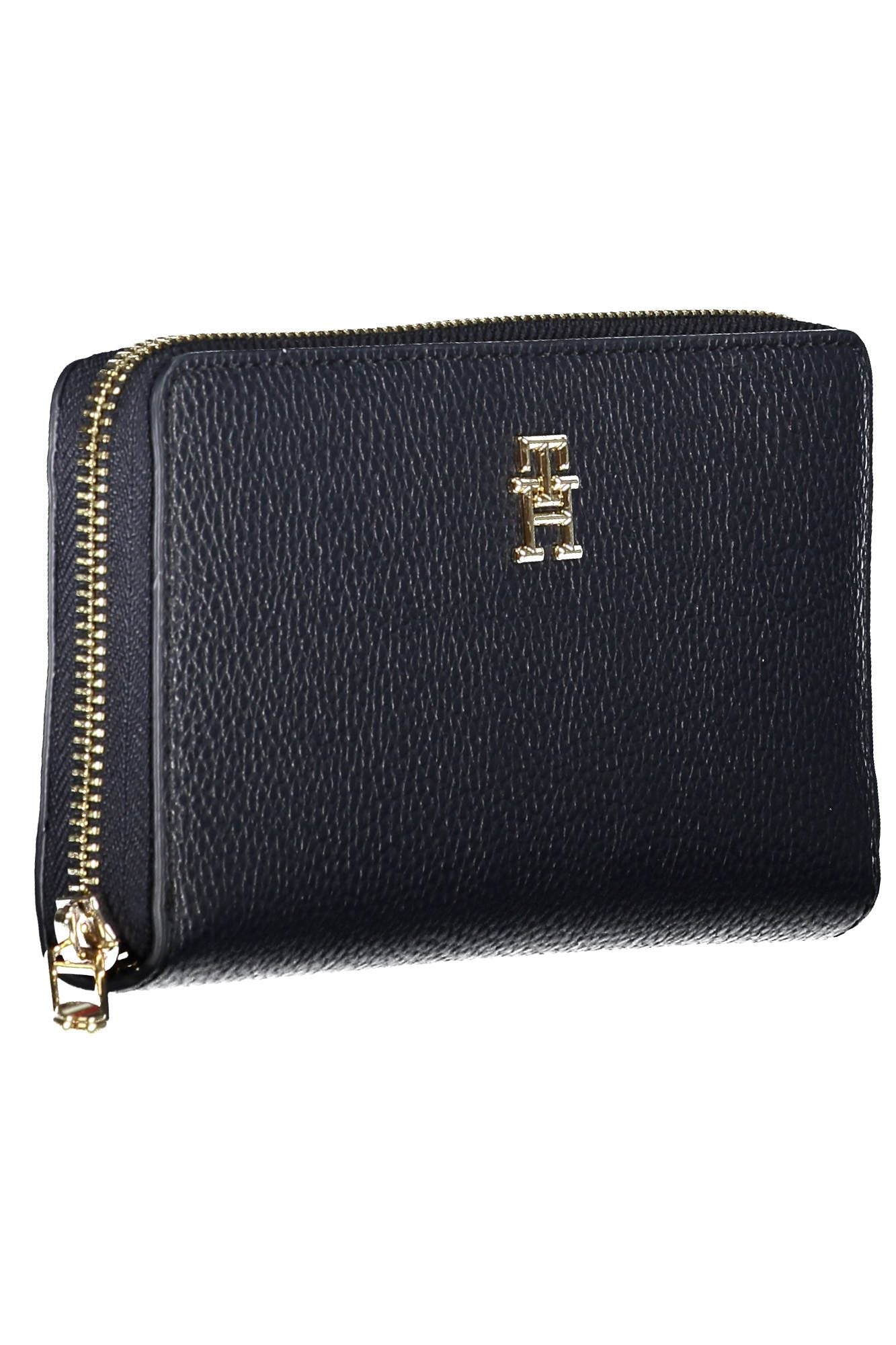 Blue Polyurethane Women Wallet