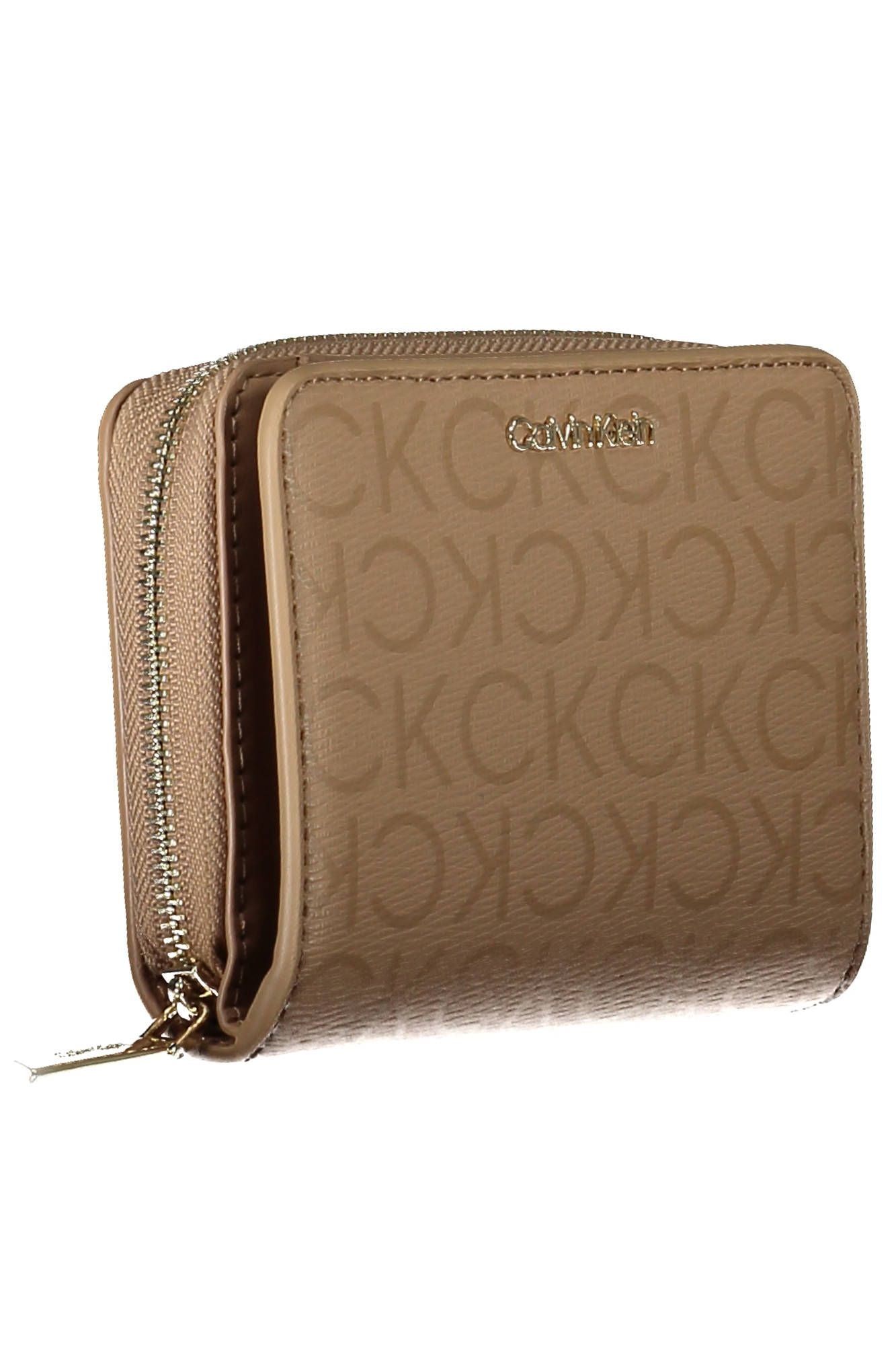 Beige Polyester Women Wallet