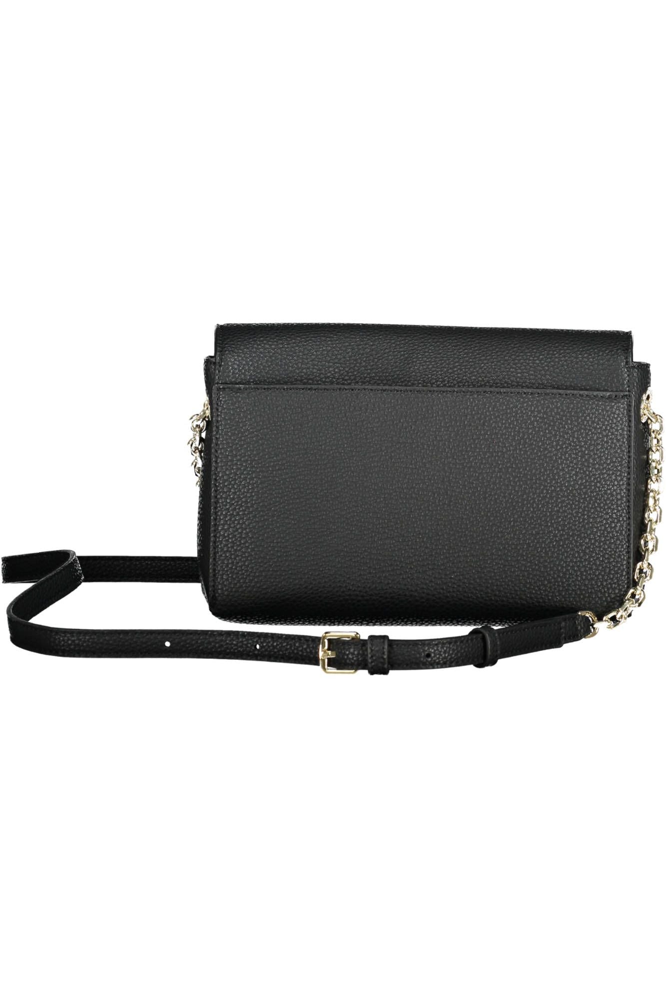 Black Polyester Women Handbag