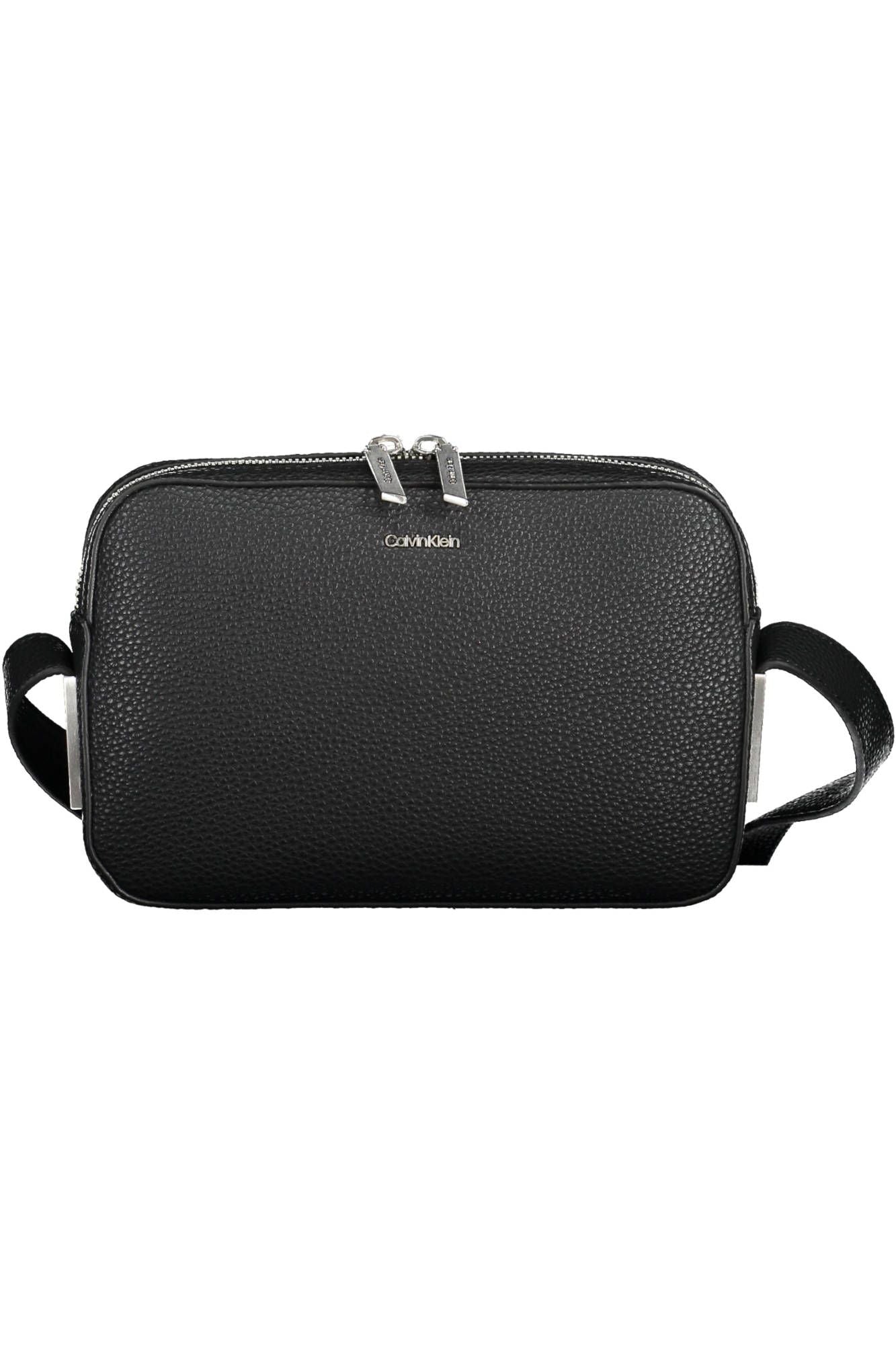 Black Polyester Women Handbag