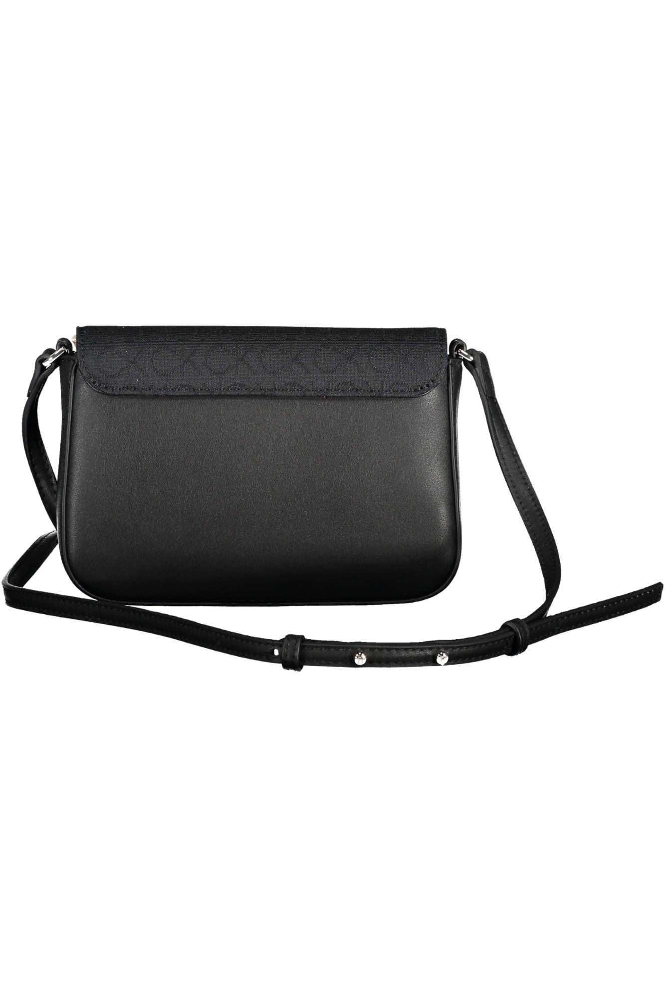 Black Polyester Women Handbag