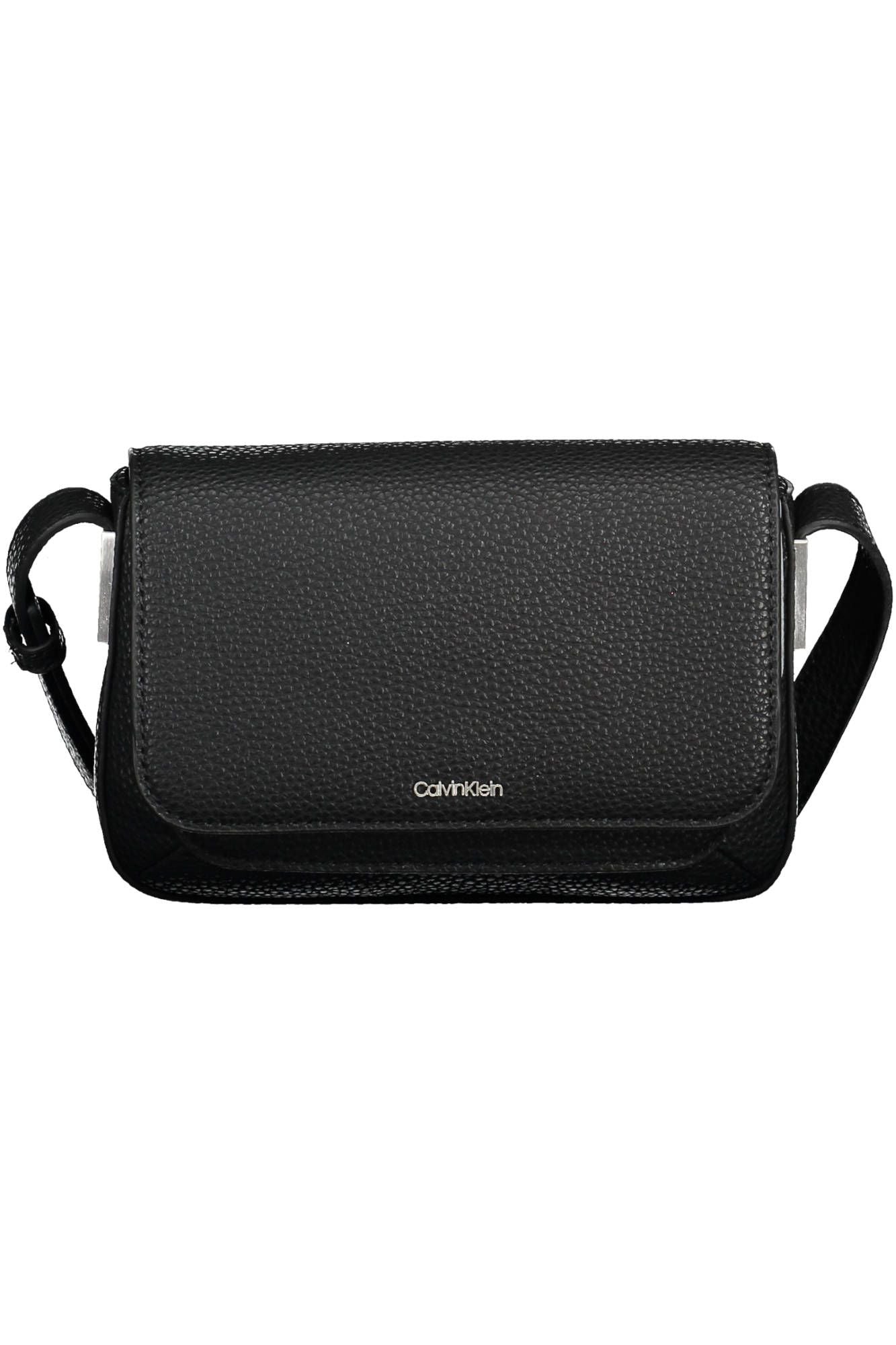 Black Polyester Women Handbag