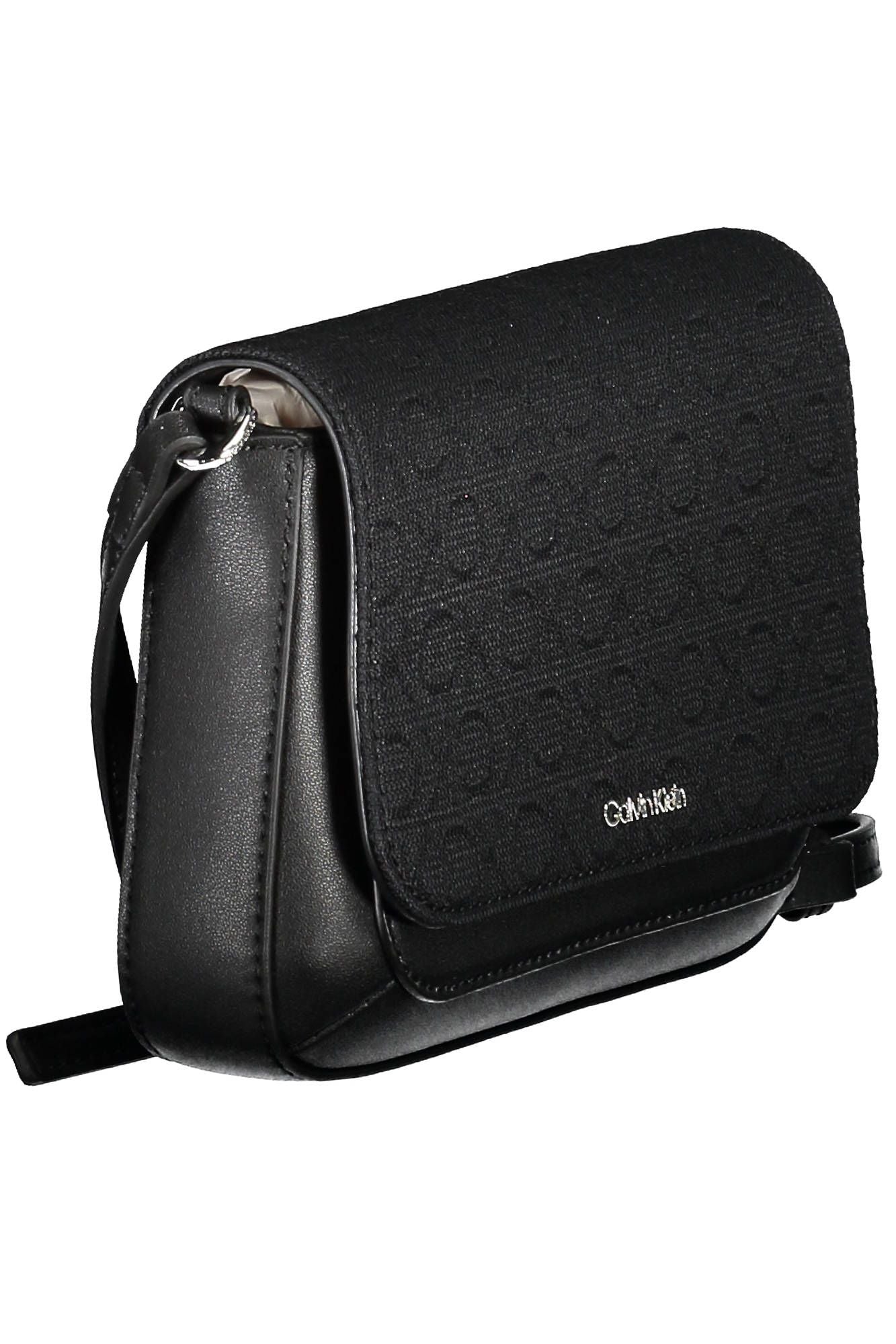 Black Polyester Women Handbag