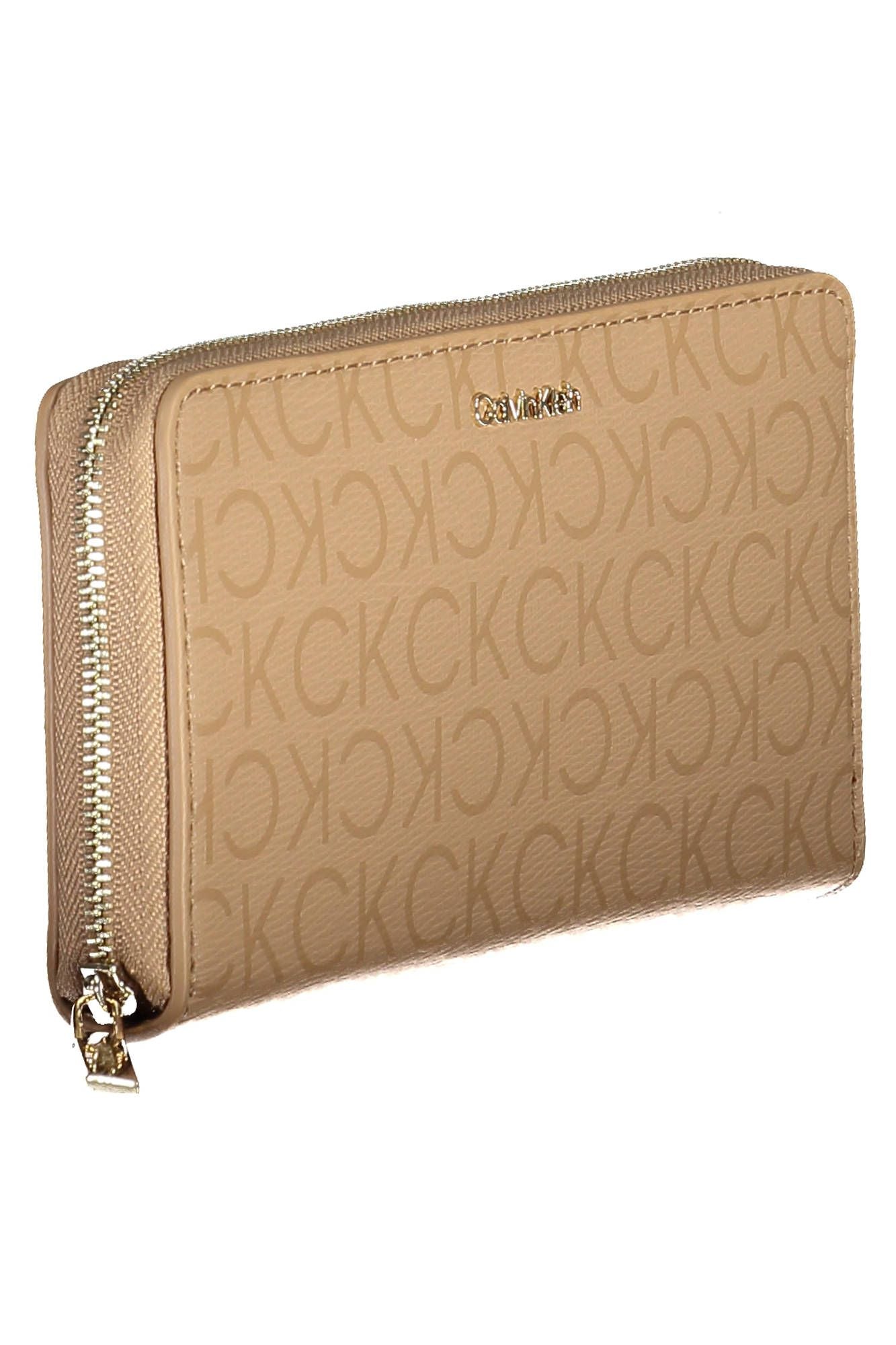 Beige Polyester Women Wallet