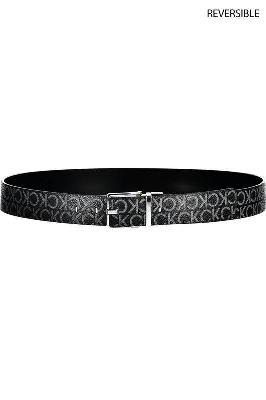 Black Polyurethane Men Belt