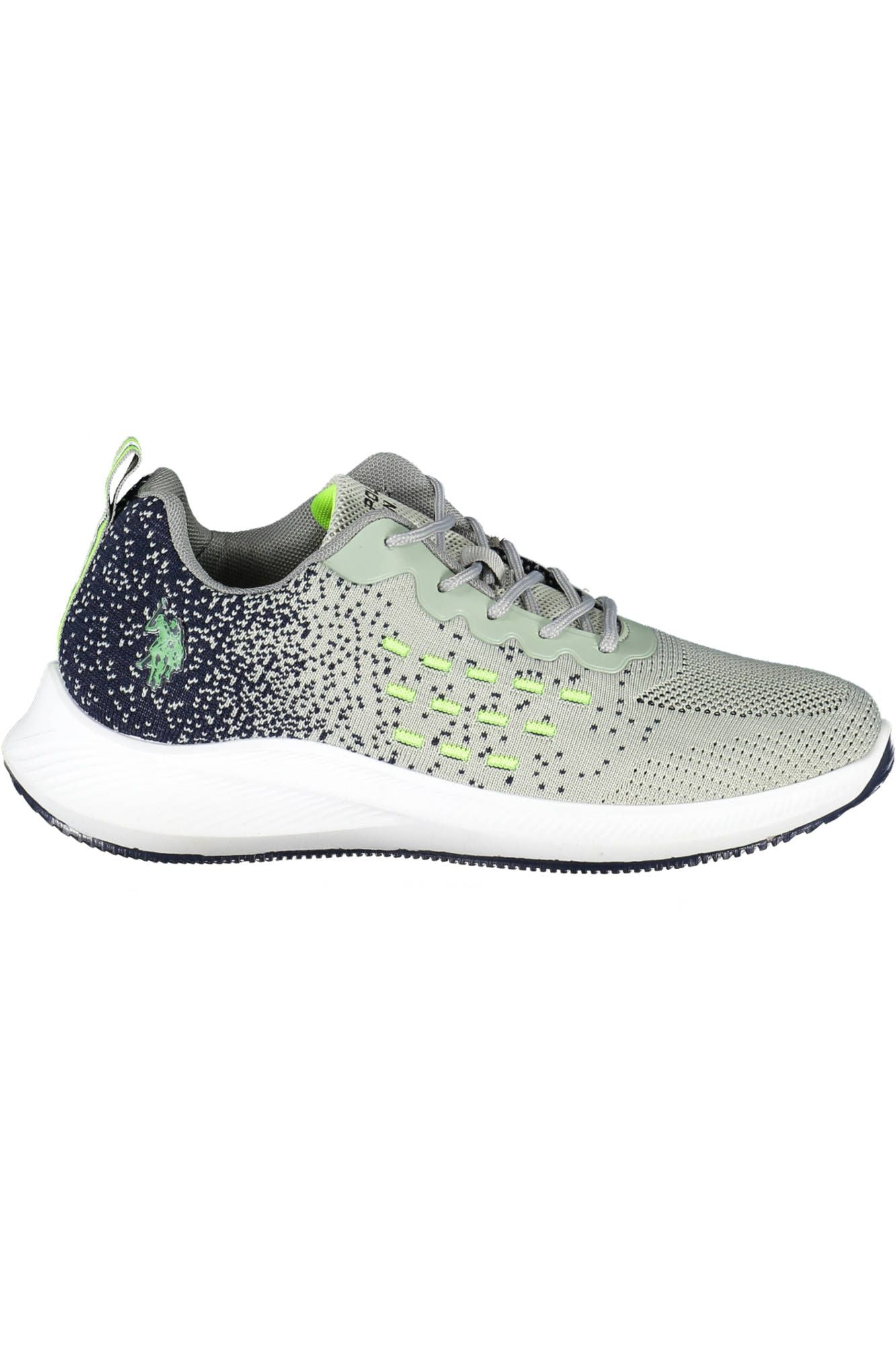 Gray Polyester Men Sneaker