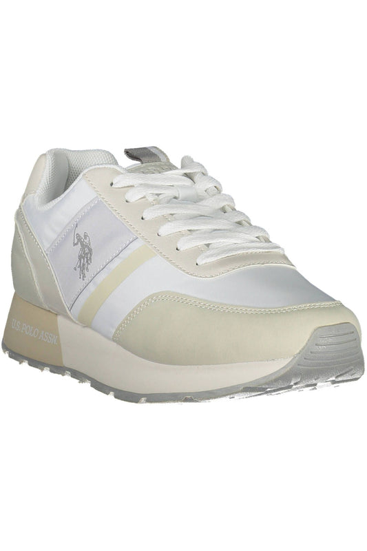 White Polyethylene Women Sneaker