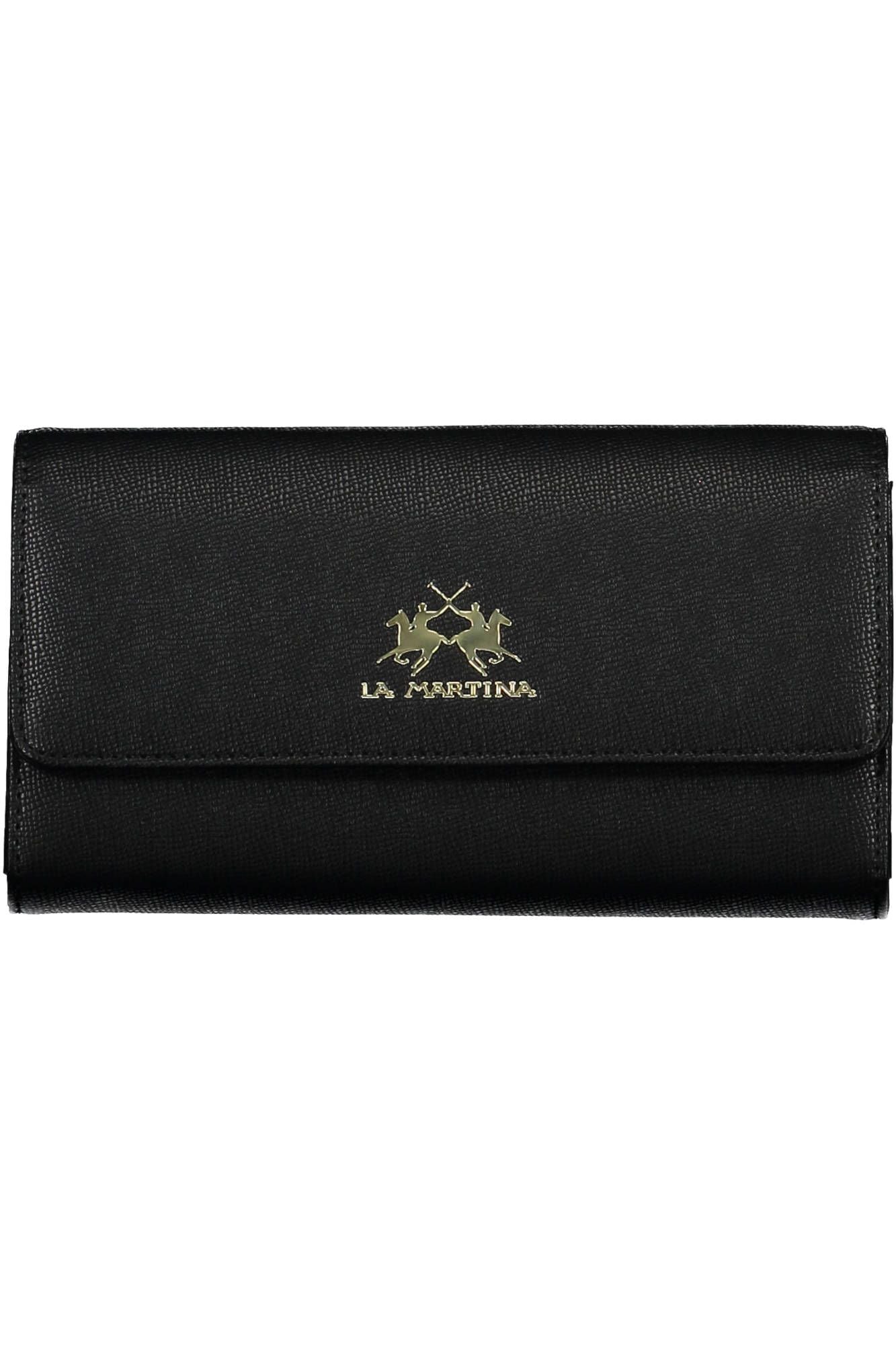 Black Polyurethane Women Wallet