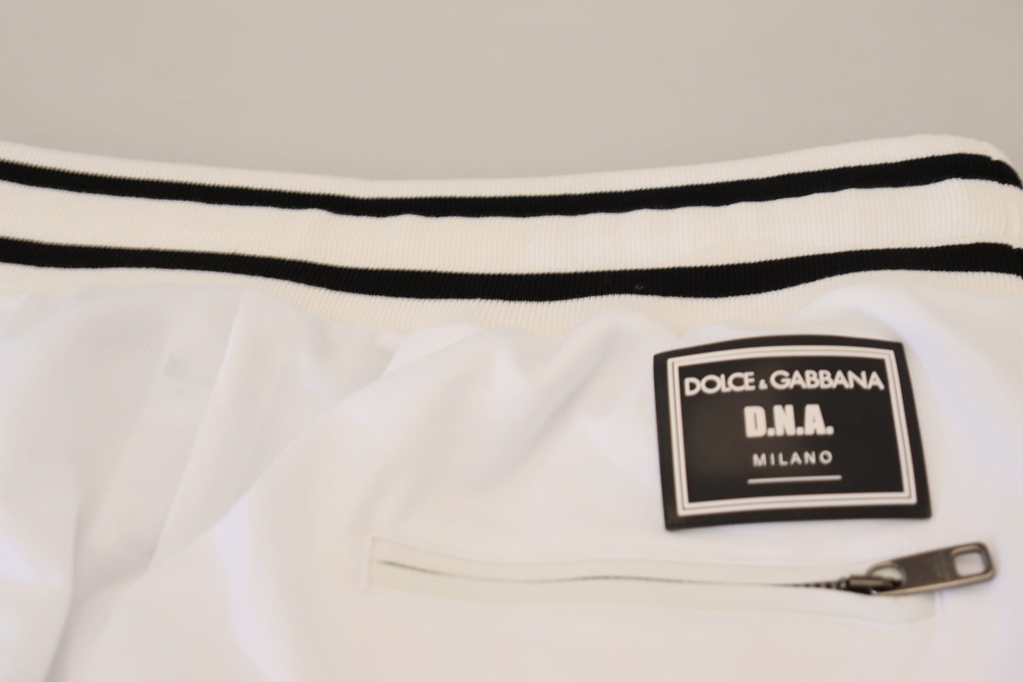 Elegant White Sport Sweatpants