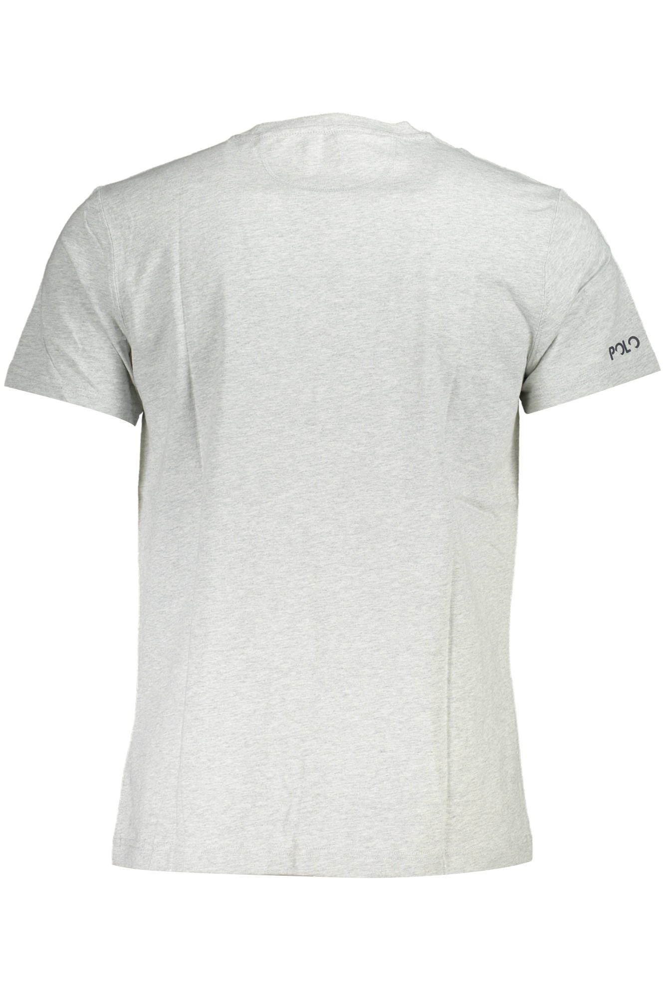 Gray Cotton Men T-Shirt