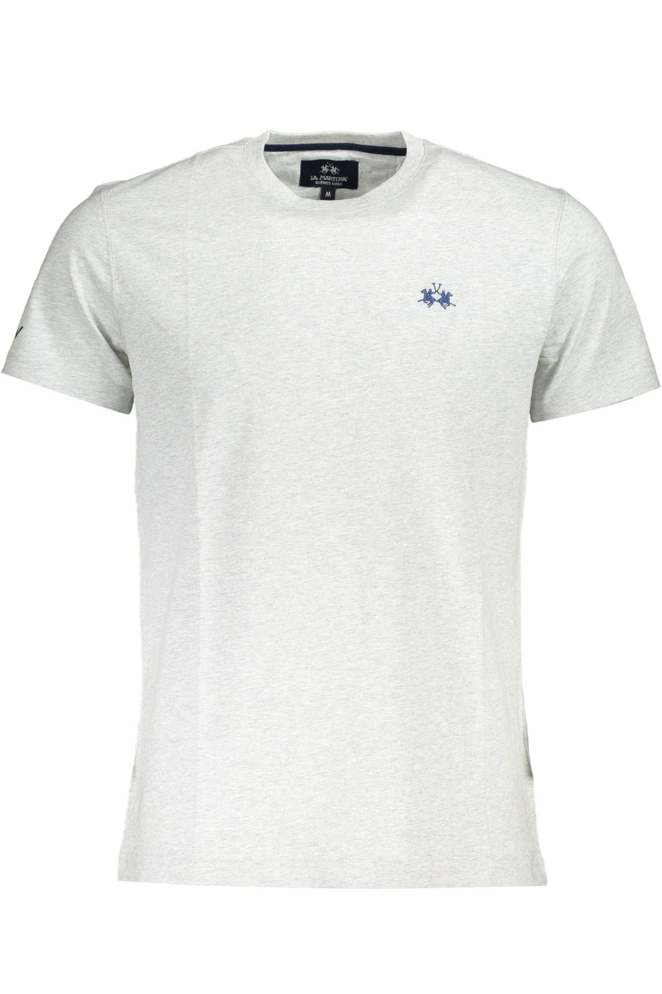 Gray Cotton Men T-Shirt
