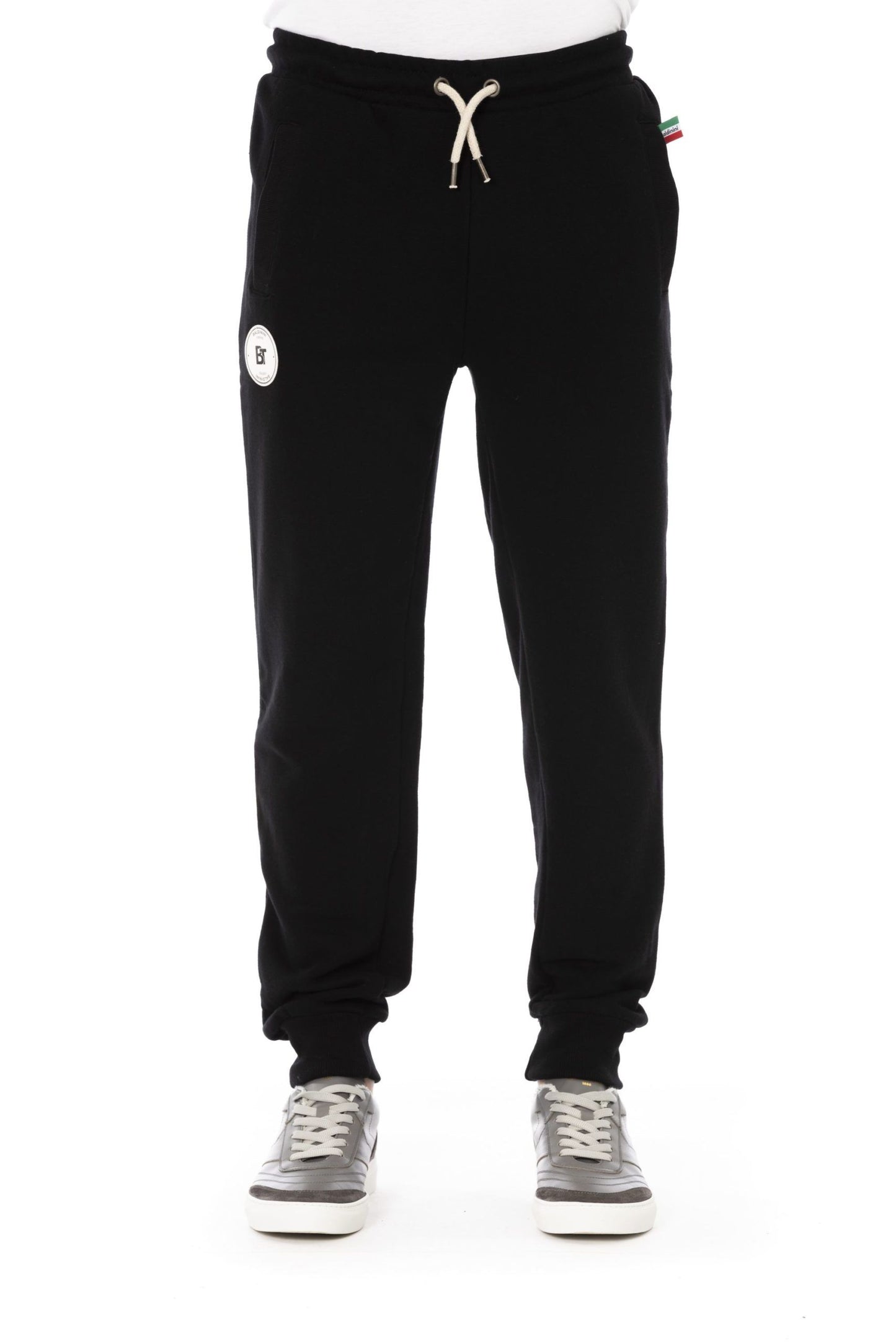 Black Cotton Men Sweatpant