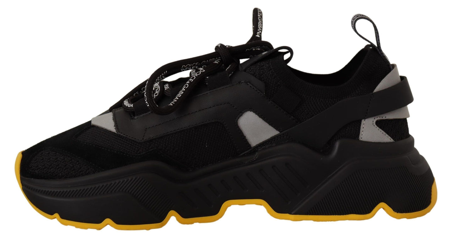Elegant Daymaster Casual Sneakers - Black/Yellow