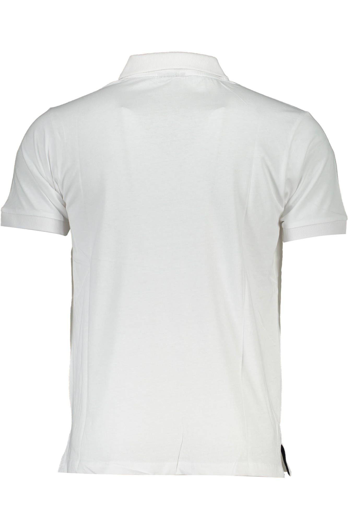 White Cotton Men Polo Shirt