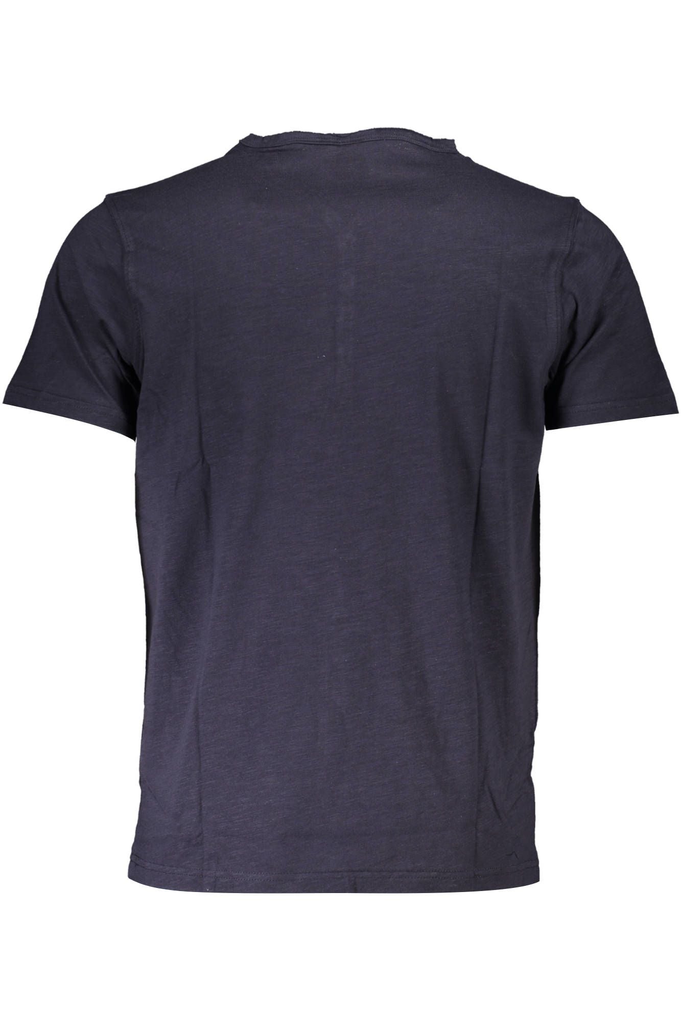 Blue Cotton Men T-Shirt