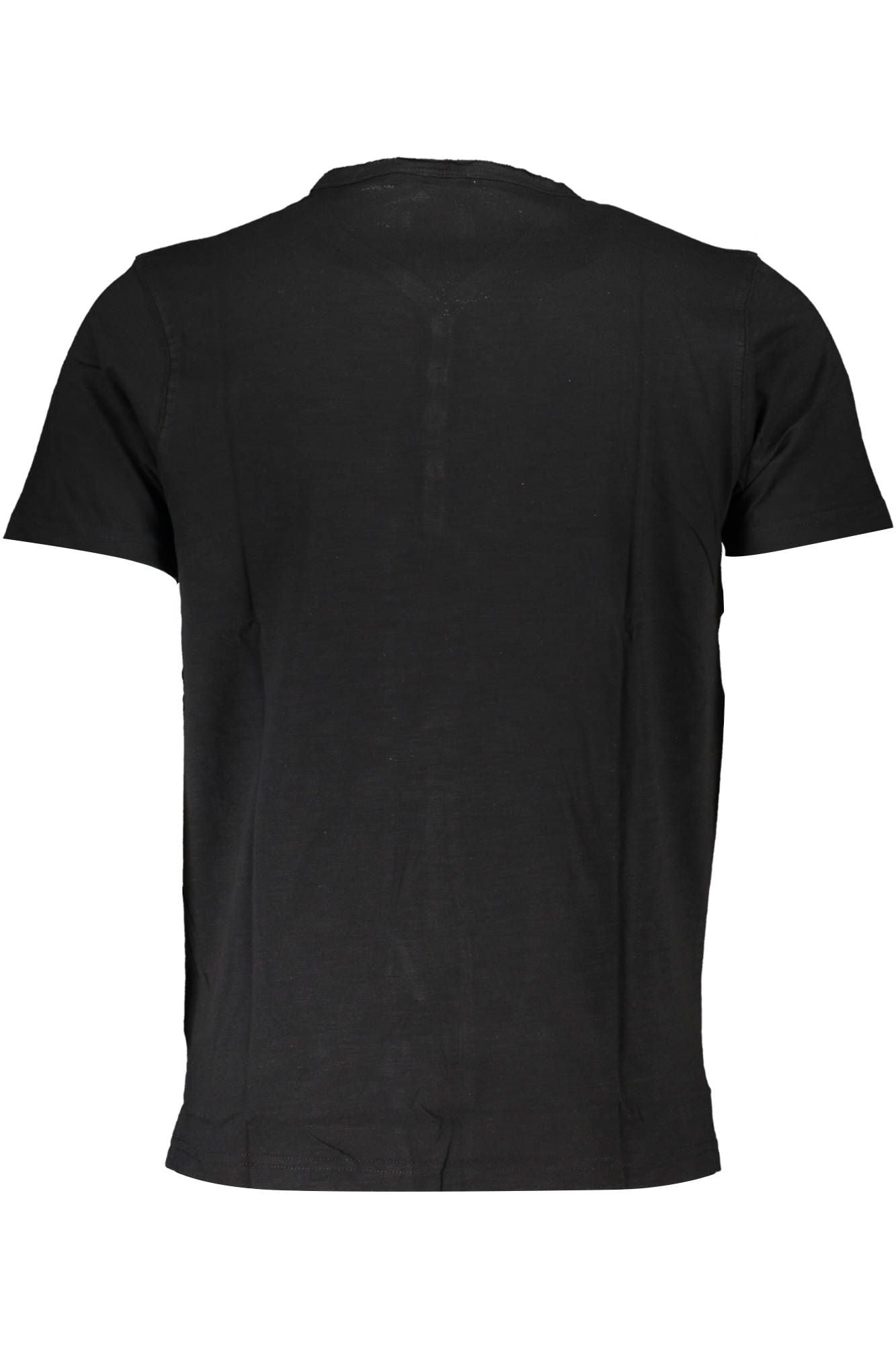 Black Cotton Men T-Shirt