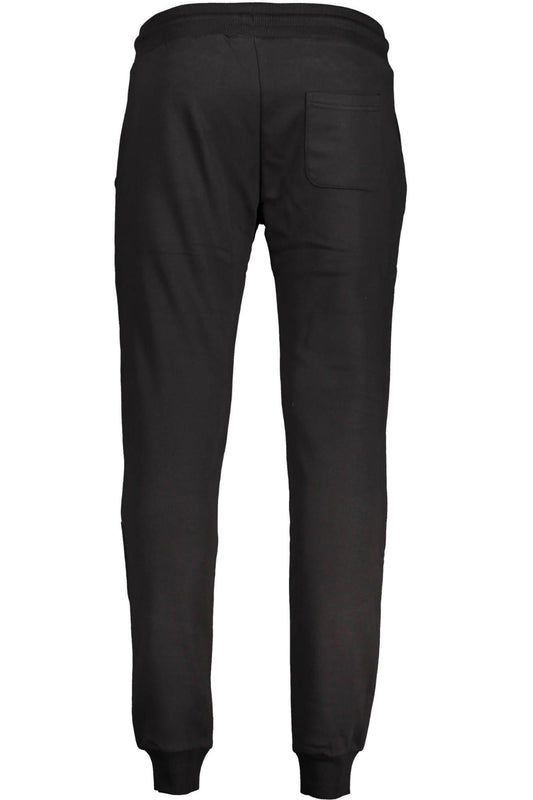 Black Cotton Men Trouser