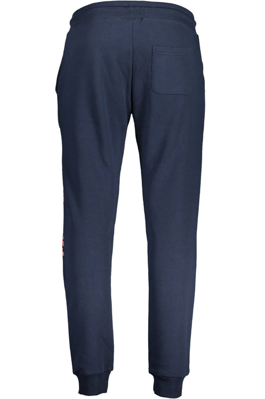 Blue Cotton Men Pants