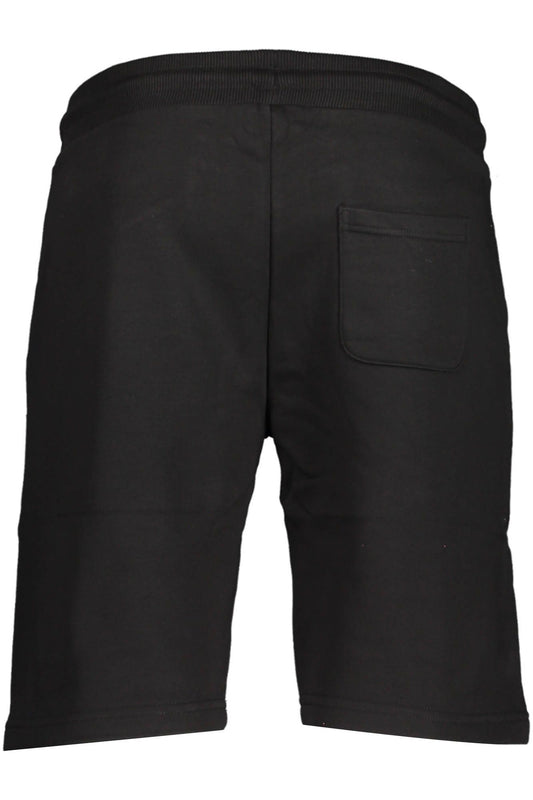 Black Cotton Men Sports Trouser