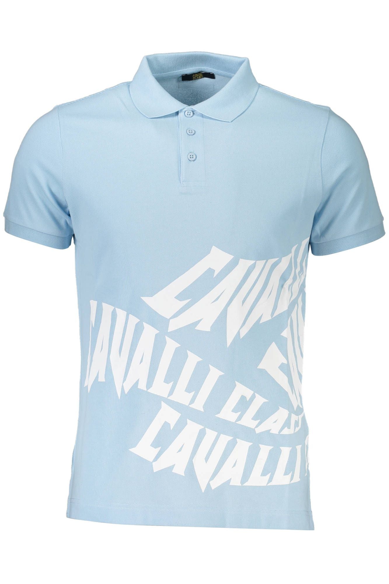 Light Blue Cotton Mens Polo Shirt