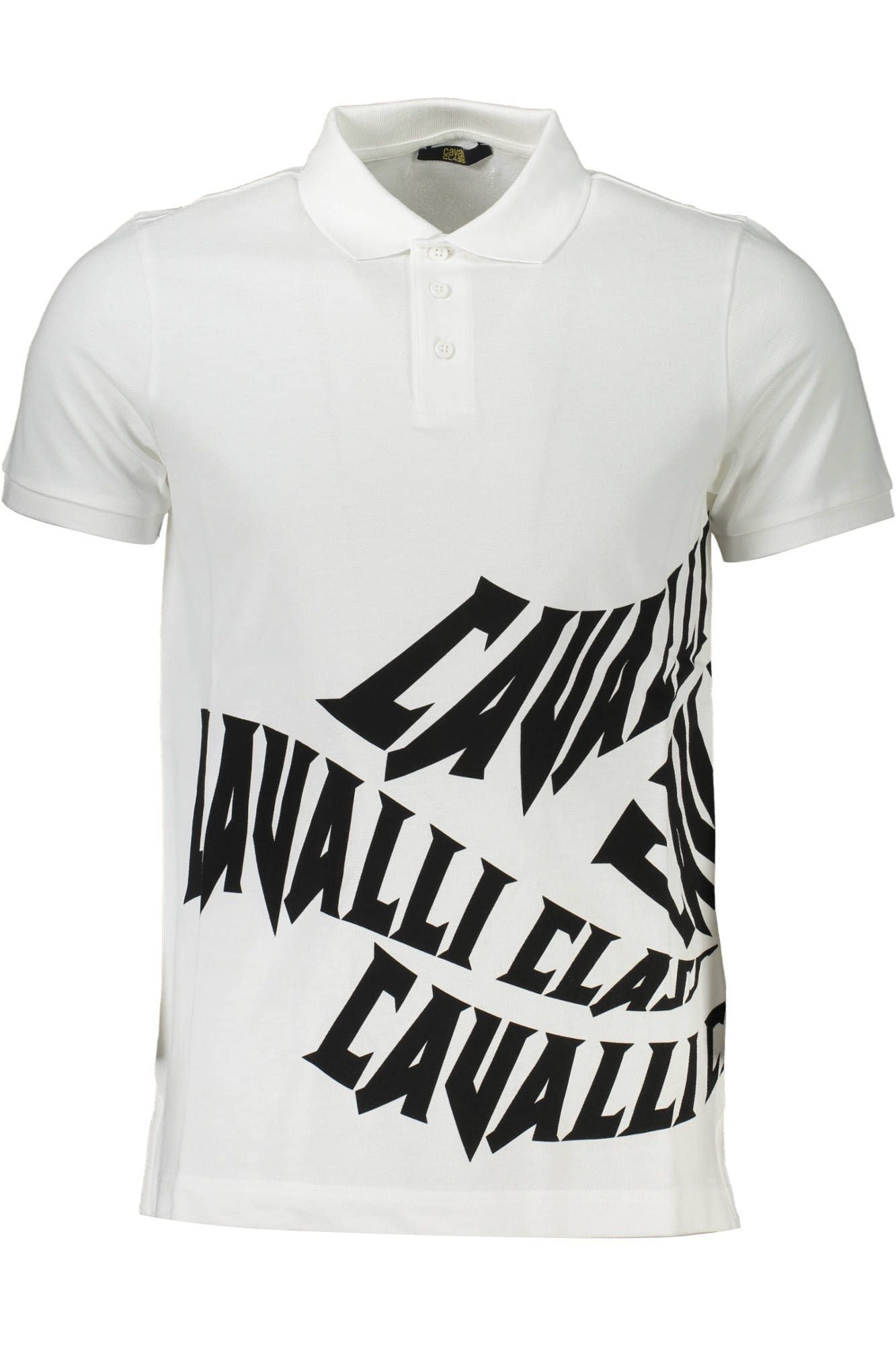 White Cotton Men Polo Shirt