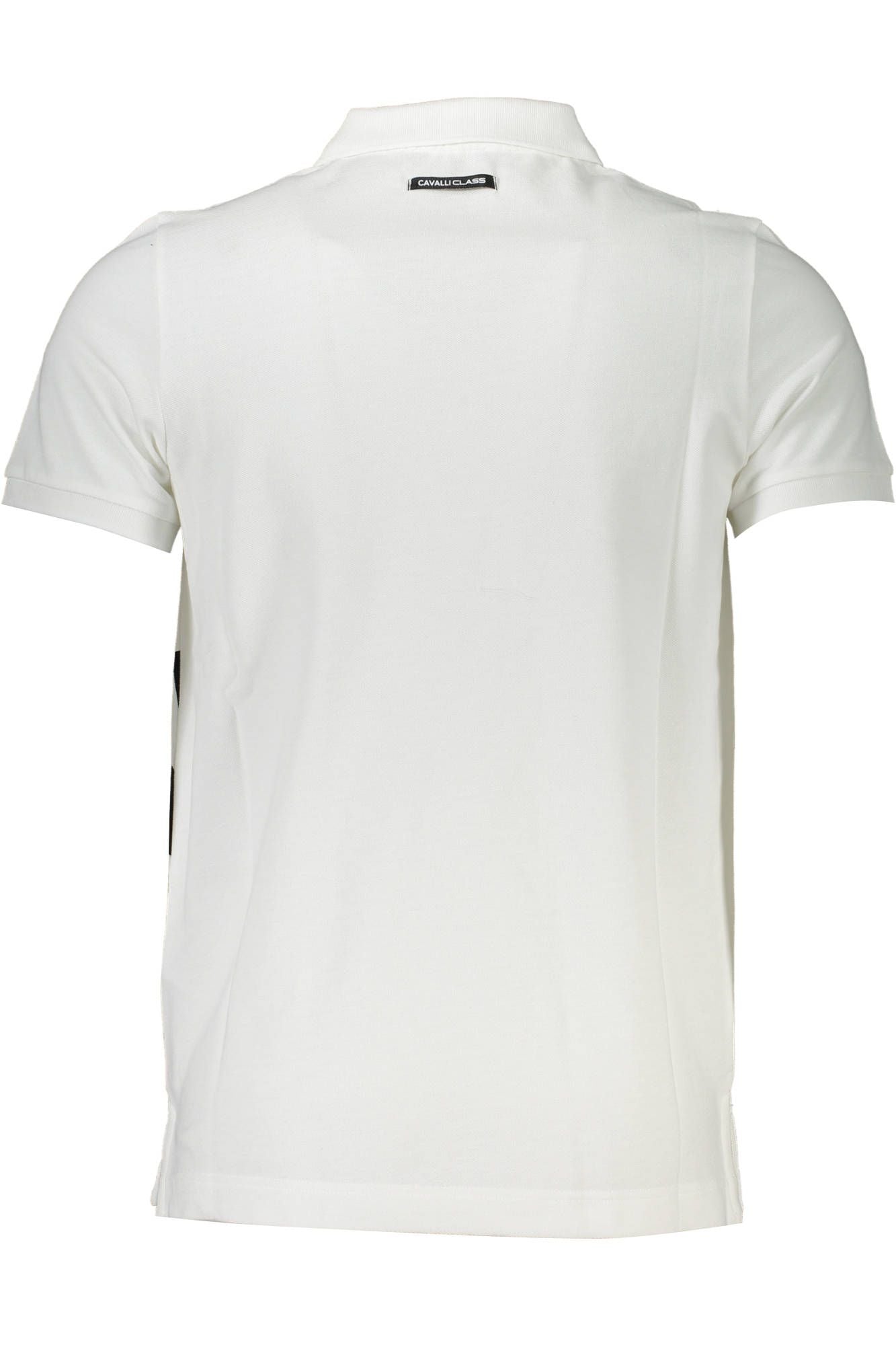 White Cotton Men Polo Shirt