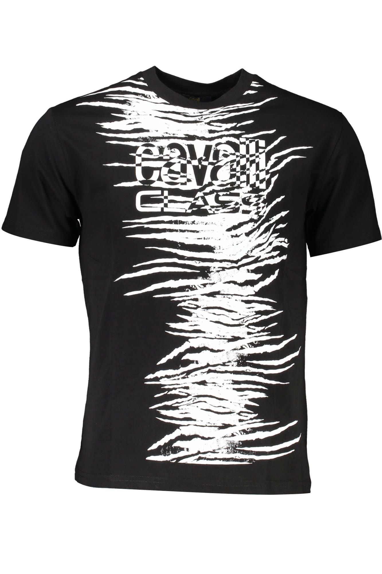 Black Cotton Men T-Shirt