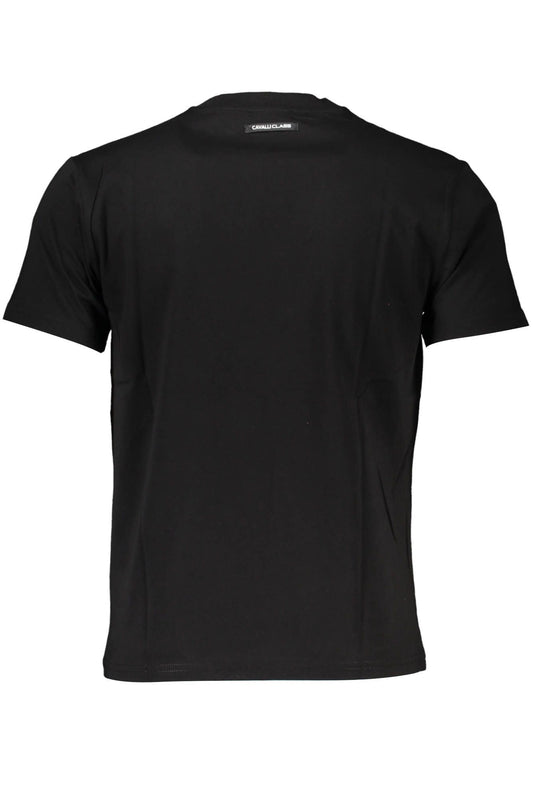 Black Cotton Men T-Shirt