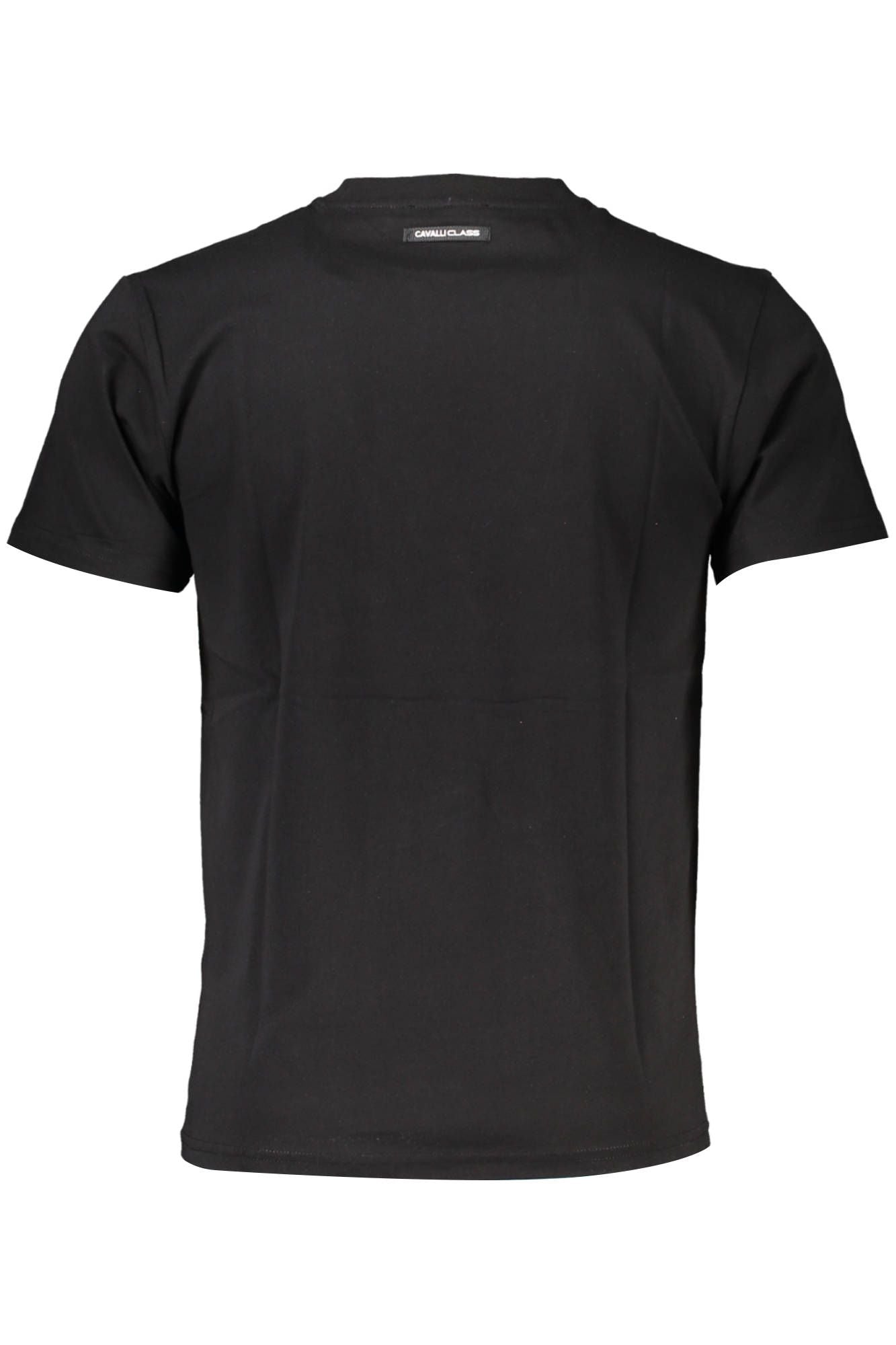 Black Cotton Men T-Shirt