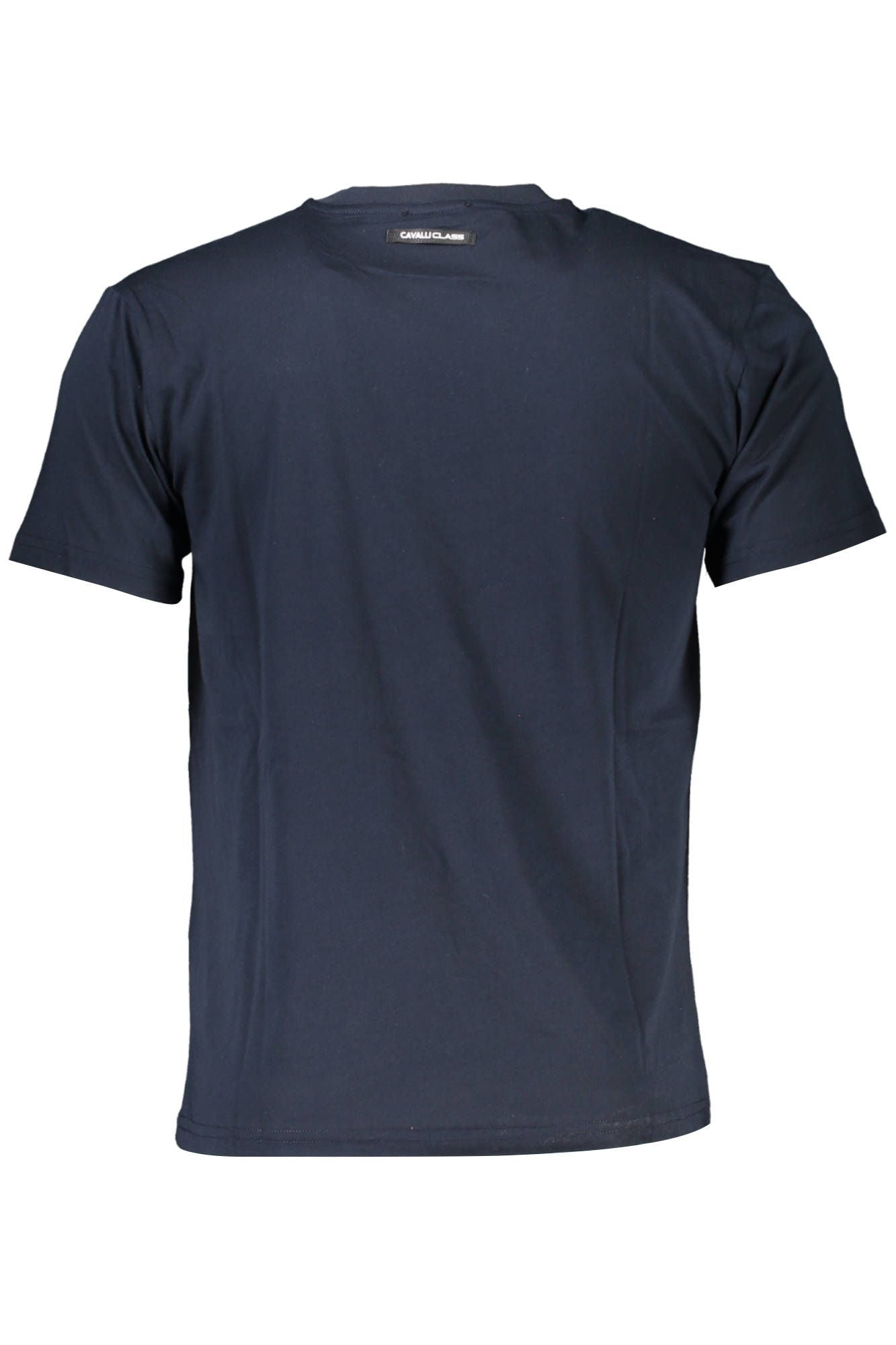 Blue Cotton Men T-Shirt
