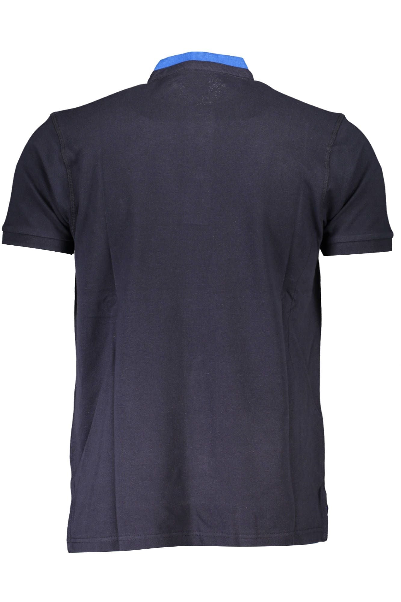 Blue Cotton Men T-Shirt